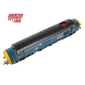 Class 37/0 Split Headcode 37069 'Thornaby TMD' BR Blue (White Stripe)