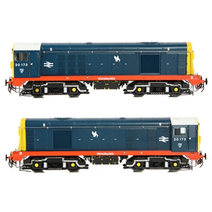 Class 20/0 Headcode Box 20173 'Wensleydale' BR Blue (Red Solebar)