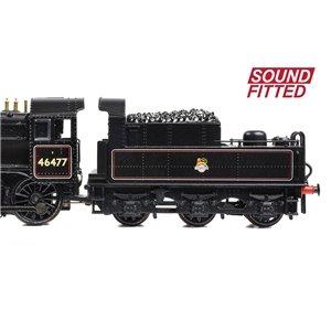 LMS Ivatt 2MT 46477 BR Lined Black (Early Emblem)
