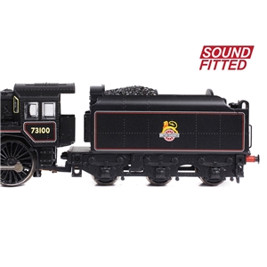 BR Standard 5MT with BR1B Tender 73100 BR Lined Black (Early Emblem)