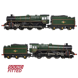 BR Standard 5MT with BR1 Tender 73026 BR Lined Green (Late Crest)