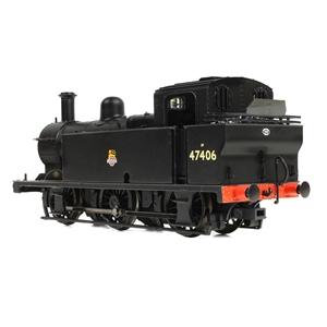 LMS Fowler 3F (Jinty) 47406 BR Black (Early Emblem)