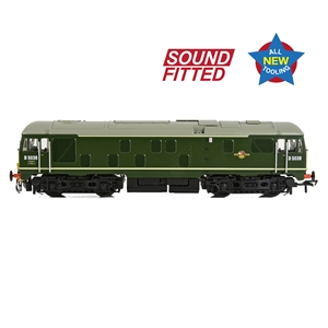 32-415SF Class 24/0 D5036 Disc Headcode BR Green (Small Yellow Panels) sound fitted Side View 01