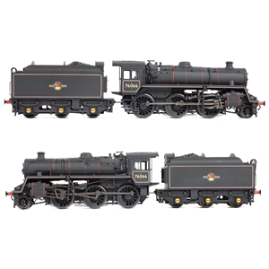 32-956 BR Standard 4MT with BR1B Tender 76066 BR Lined Black (Late Crest -4