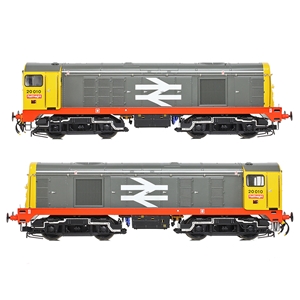 35-357A - Class 20/0 Disc Headcode 20010 BR Railfreight (Red Stripe) - 6