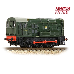 371-013ASF Class 08 13269 BR Green (Early Emblem) SOUND FITTED - REAR