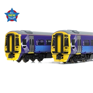 371-851 Class 158 2-Car DMU 158711 ScotRail Saltire -4