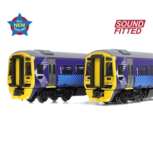 371-851SF Class 158 2-Car DMU 158711 ScotRail Saltire SOUND FITTED-2