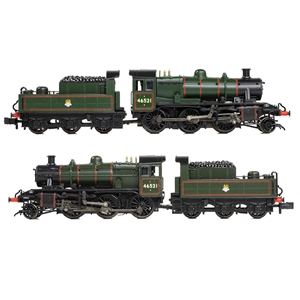 372-630 - LMS Ivatt 2MT 46521 BR Lined Green (Early Emblem) - 1