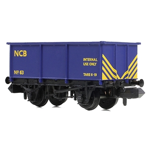 377-282 BR 27T Steel Tippler Wagon NCB Blue - ANGLE